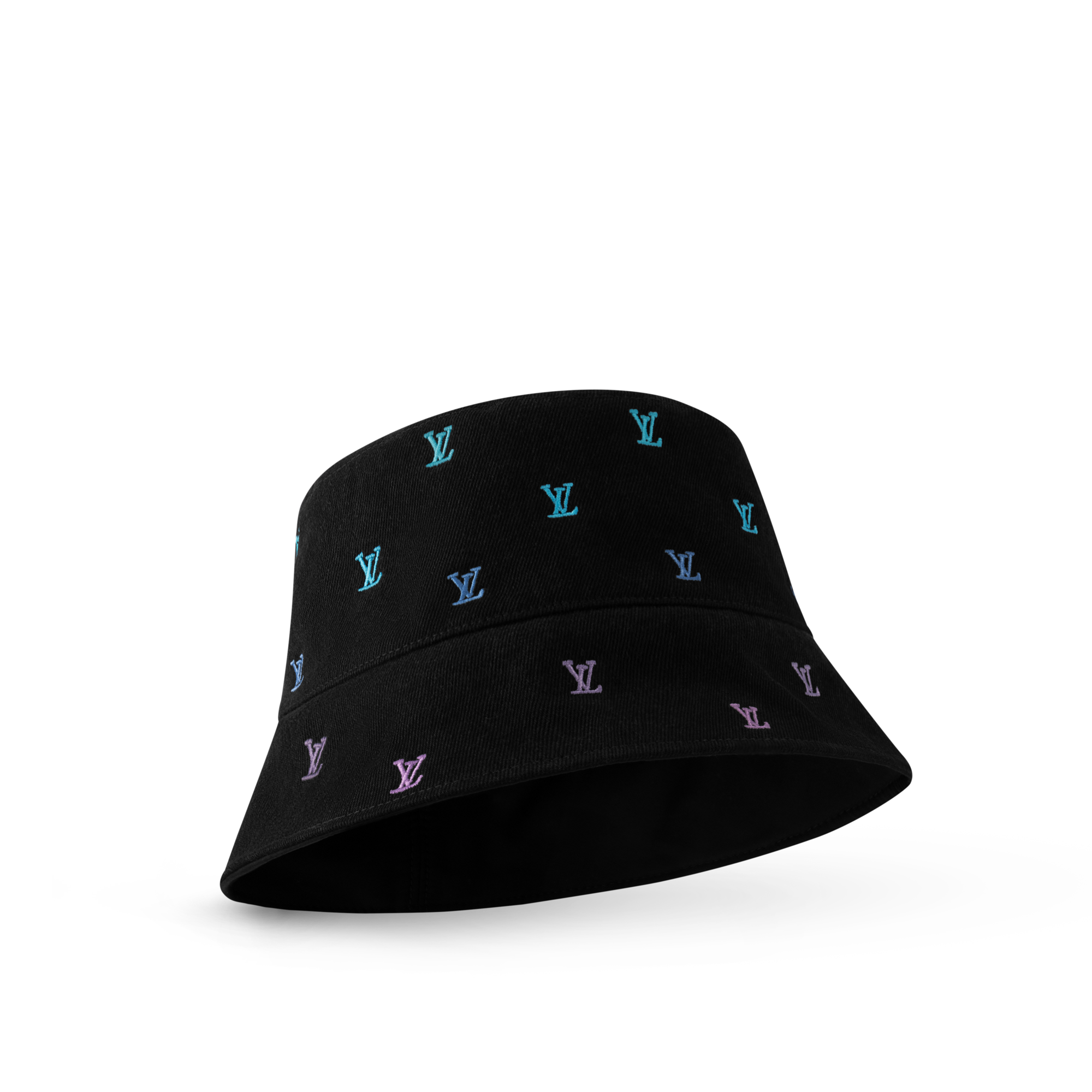 LV Blason Shading Denim Reversible Bucket Hat S00 - Accessories